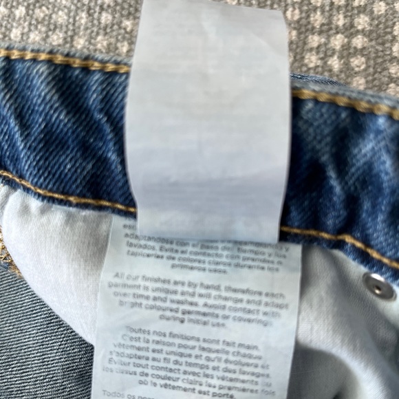 Mango Premium Patchwork Denim Nancy Relaxed Cropped Distressed Jeans Rivets 4 - Picture 13 of 14